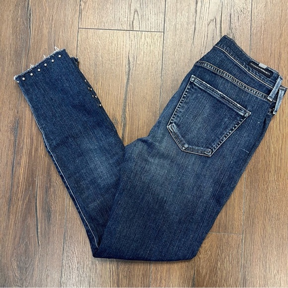 citizen of humanity rocket high rise skinny with bottom studs SZ 28/6 - Picture 2 of 12